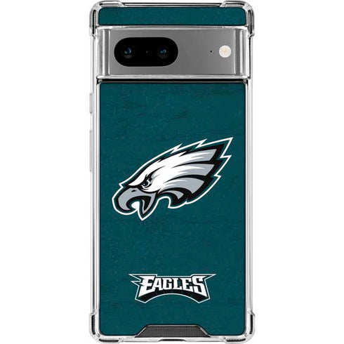 NFL Philadelphia Eagles Distressed Google Pixel 7a Clear Case